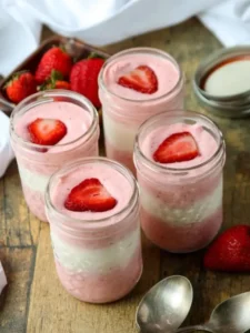 Strawberry Mousse Delight – Just 3 Ingredients